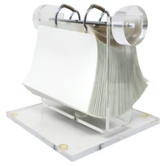 Vintage Mid-Century Modern Lucite Rolodex