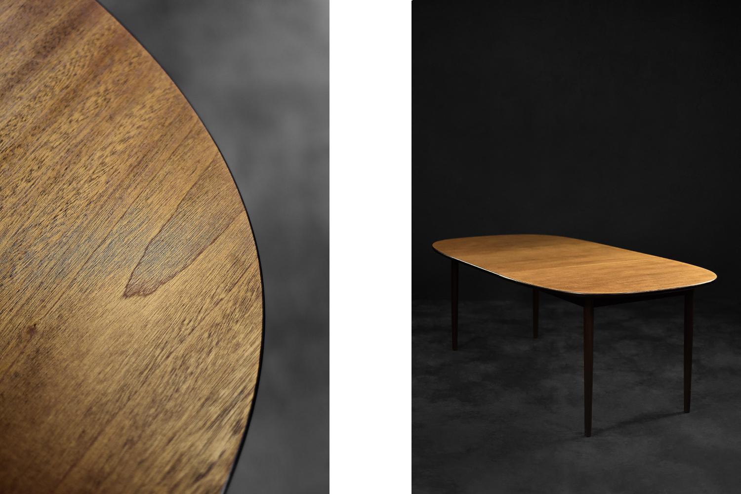 Mid-20th Century Vintage Mid-Century Modern Mahogany Dining Table Rungstedlund by Ole Wanscher