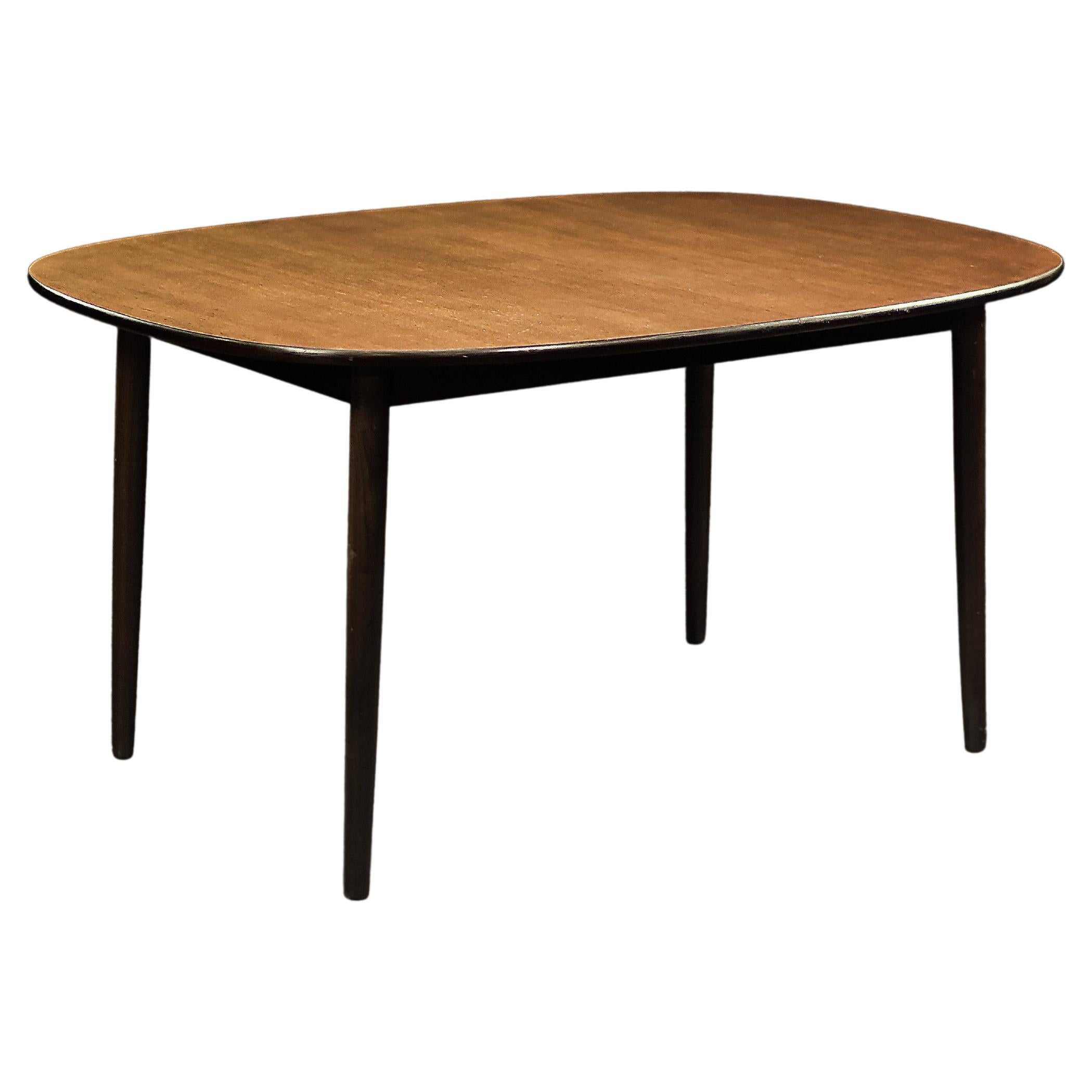 Vintage Mid-Century Modern Mahogany Dining Table Rungstedlund by Ole Wanscher