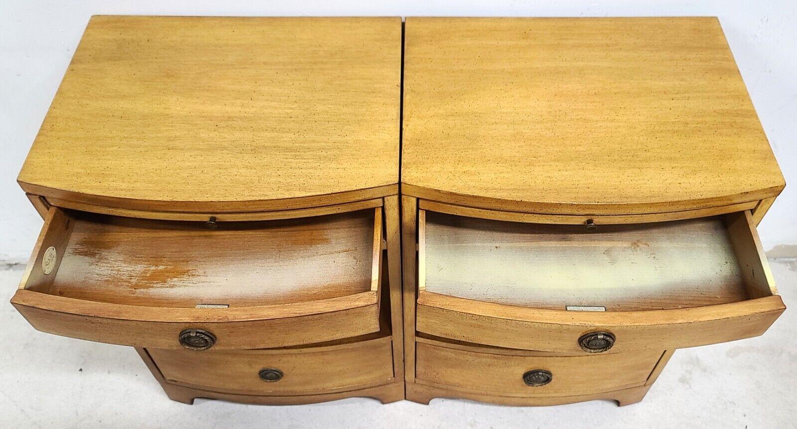Vintage Mid Century Modern Mahogany Nightstands by SLIGH  In Good Condition In Lake Worth, FL