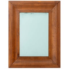 Vintage Mid-Century Modern Mahogany Rectangular Framed Mirror