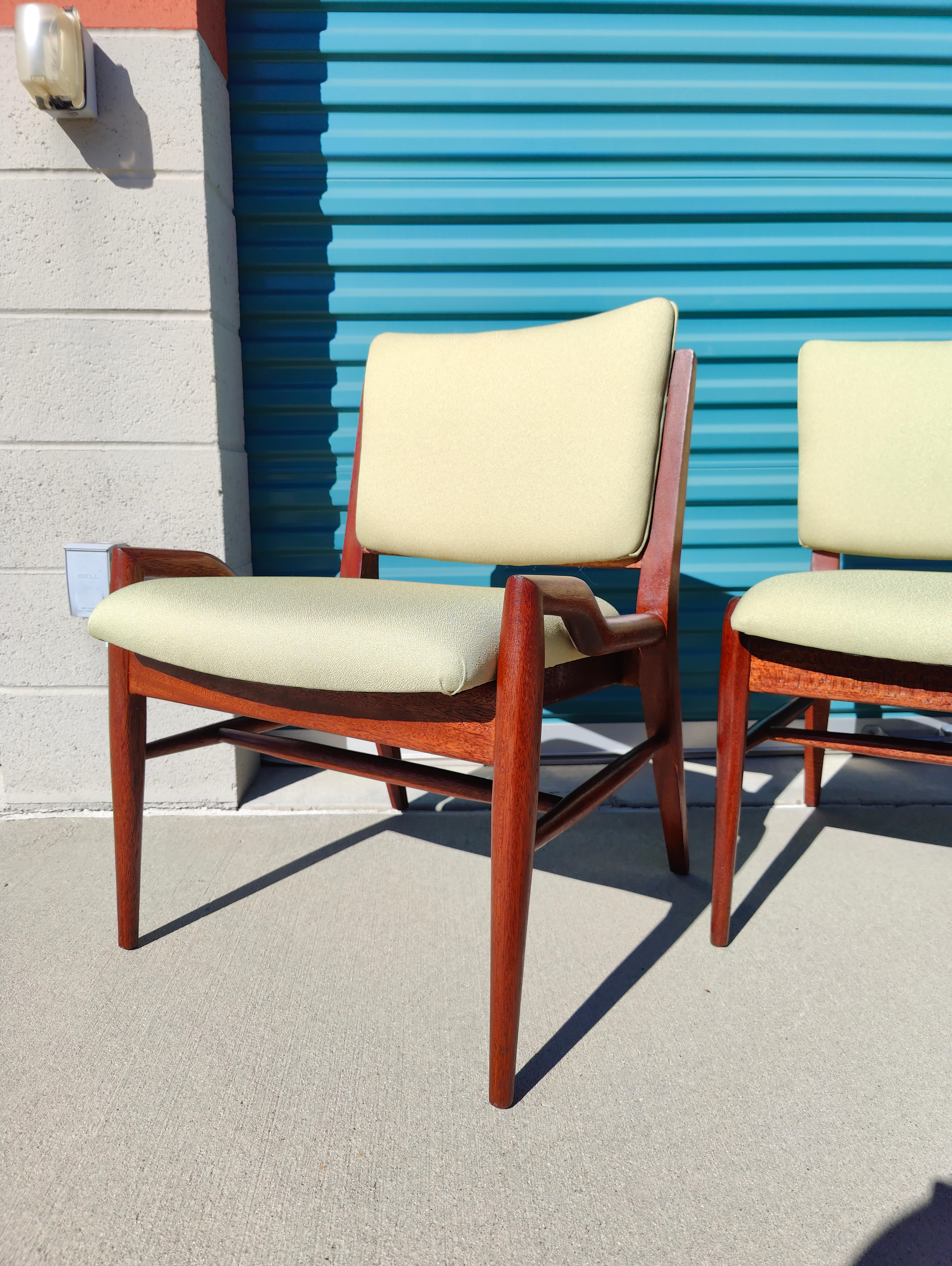 Vintage Mid-Century Modern Mahogony Chairs by Brown Saltman For Sale 9
