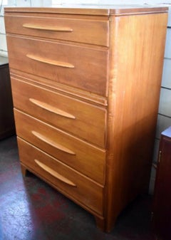 Mid-Century Modern Ahorn-Kleiderschrank/Schrank/ Aufbewahrungsschubladen, Vintage