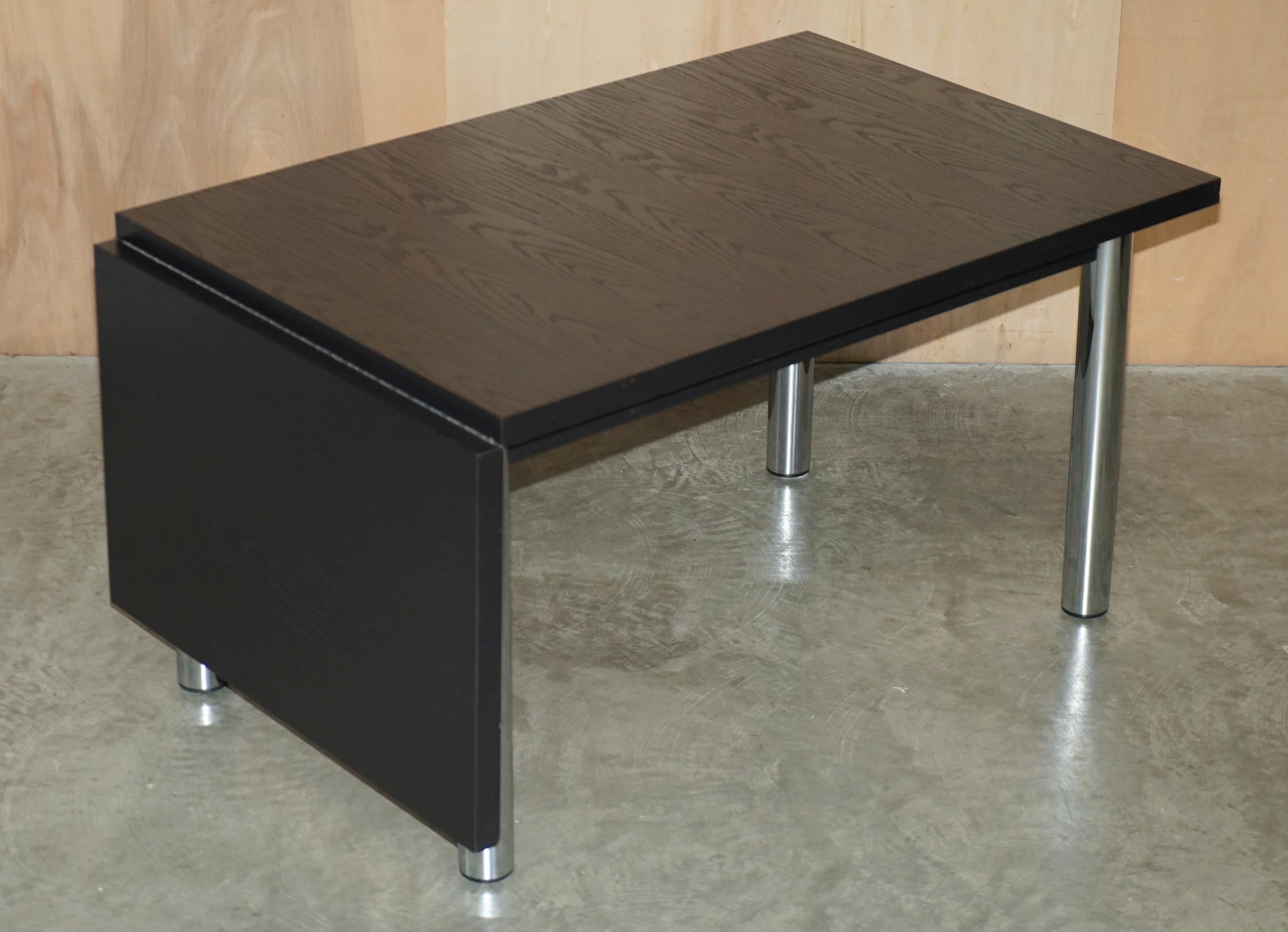 Royal House Antiques

Royal House Antiques is delighted to offer for sale this vintage Mid Century Modern, Marcel Breuer Cesca designed for Habitat, black Ash & Chrome extending dining table 

Please note the delivery fee listed is just a guide, it