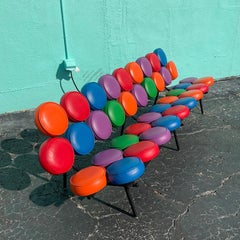 Vintage Mid-Century Modern Marshmallow Sofa After Irving Harper for HermanMiller