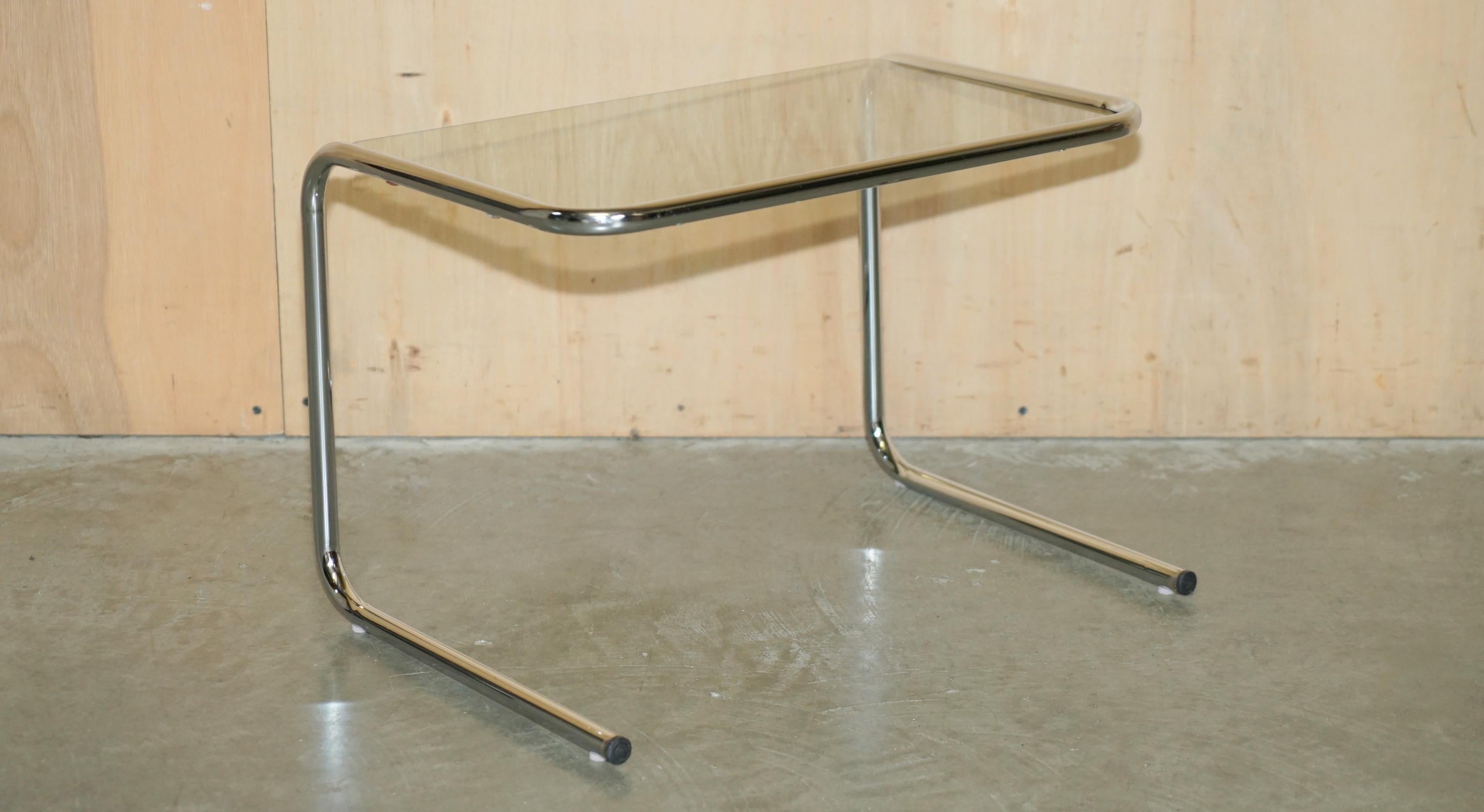 Royal House Antiques

Royal House Antiques is delighted to offer for sale this stunning Mid Century Modern nest of Smoked glass and Chrome tables after Milo Baughman

Please note the delivery fee listed is just a guide, it covers within the M25 only