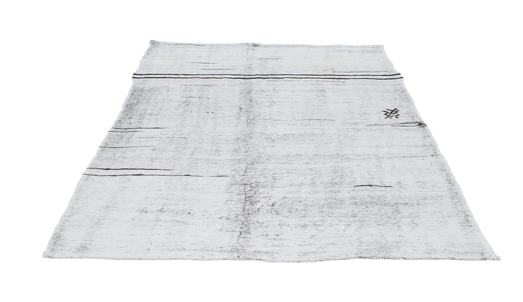 Minimalistischer Flachgewebe-Teppich im Mid-Century Modern-Stil (Moderne der Mitte des Jahrhunderts) im Angebot