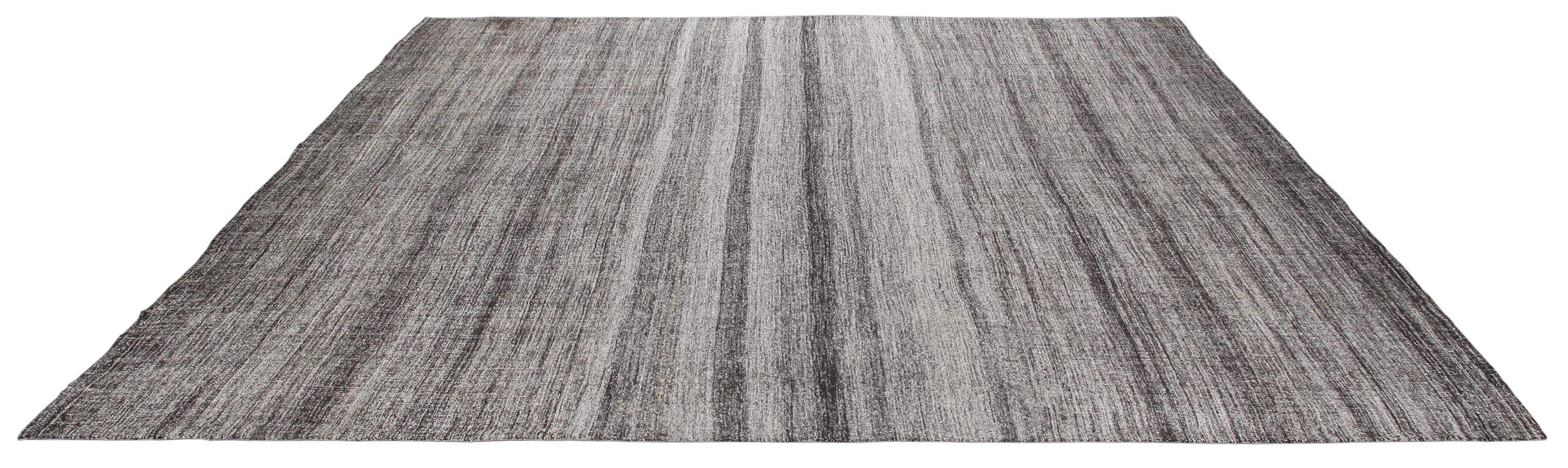 Moderner, minimalistischer Flachgewebe-Teppich im Mid-Century Modern-Stil (Persisch) im Angebot
