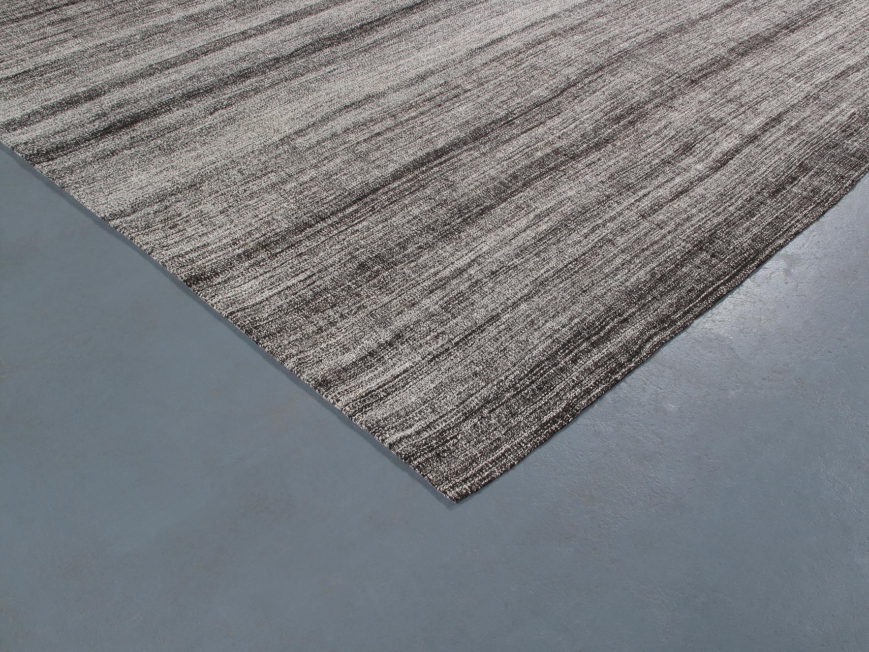 Moderner, minimalistischer Flachgewebe-Teppich im Mid-Century Modern-Stil im Zustand „Gut“ im Angebot in New York, NY