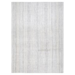 Retro Mid-Century Modern Minimalist Flatweave Rug