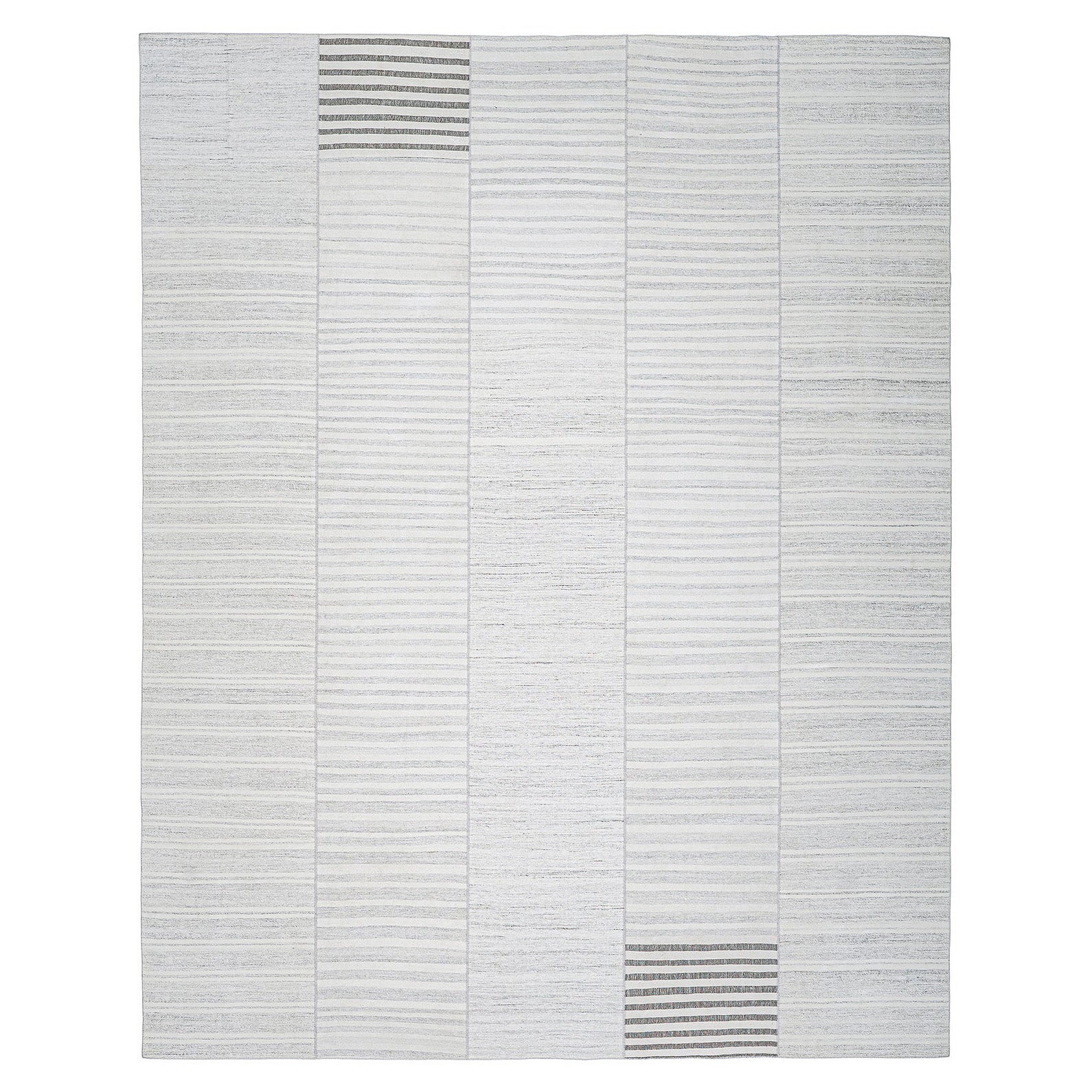Tapis vintage à tissage plat minimaliste moderne du milieu du siècle dernier