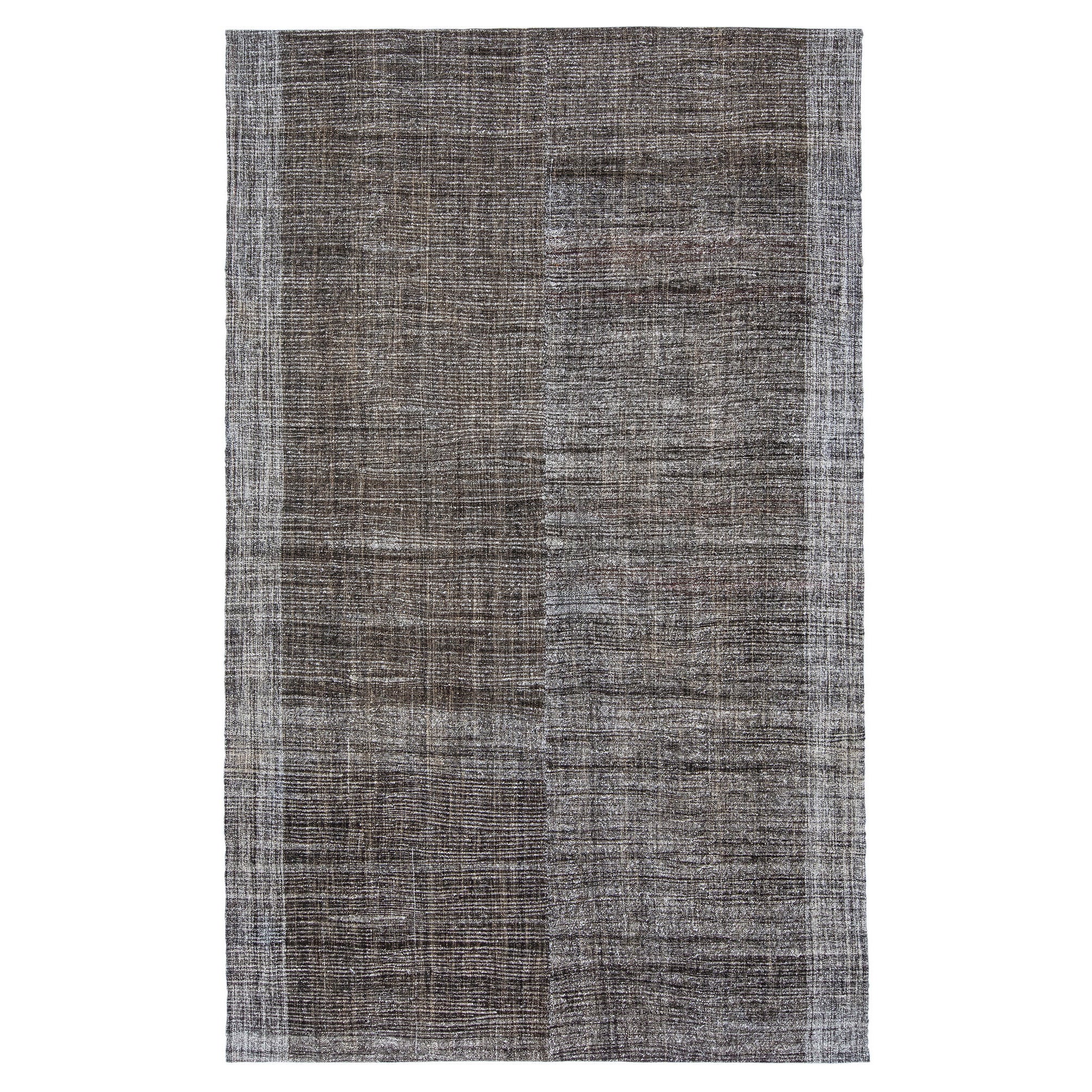 Alfombra plana minimalista de mediados de siglo vintage