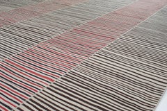 Minimalistischer Mazandaran-Stammesteppich, Mid-Century Modern