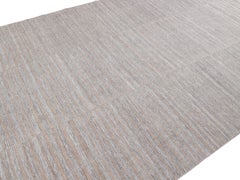 Minimalistischer persischer Flachgewebe-Teppich, Mid-Century Modern