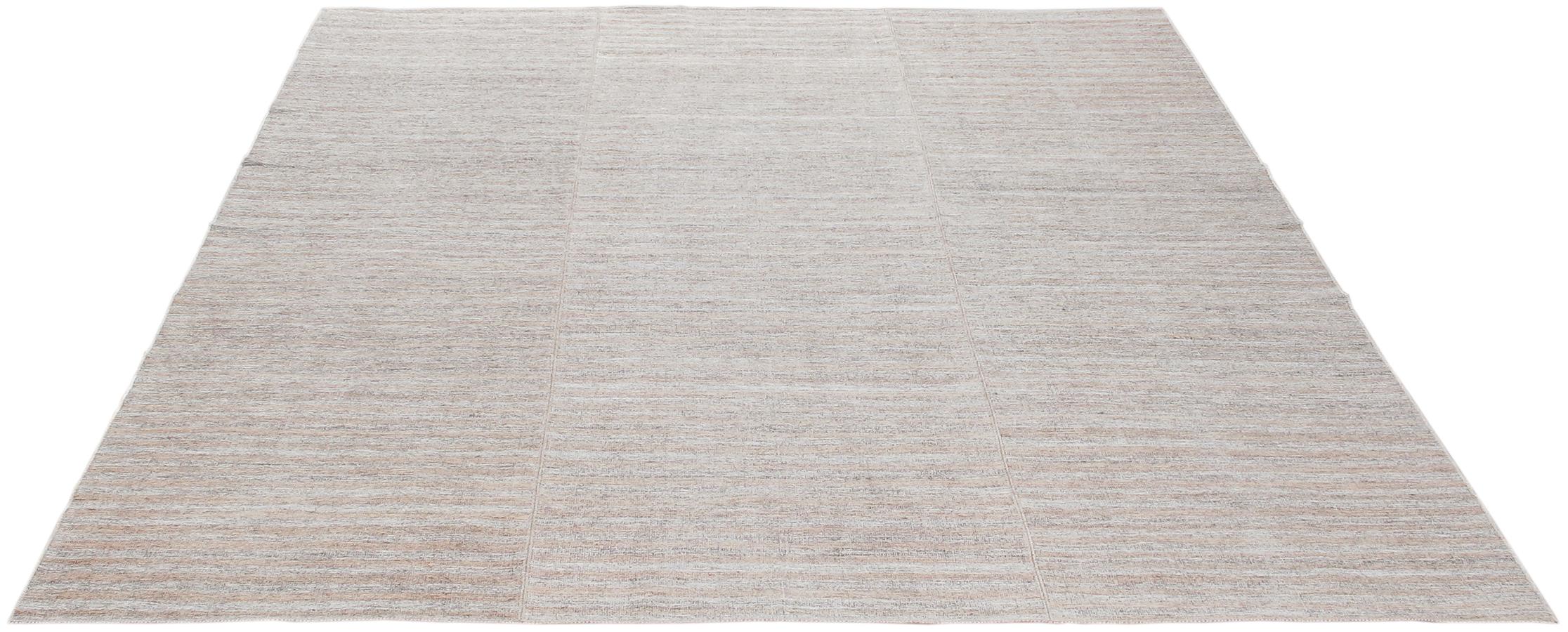 Minimalistischer persischer Flachgewebe-Teppich, Mid-Century Modern (Moderne der Mitte des Jahrhunderts) im Angebot