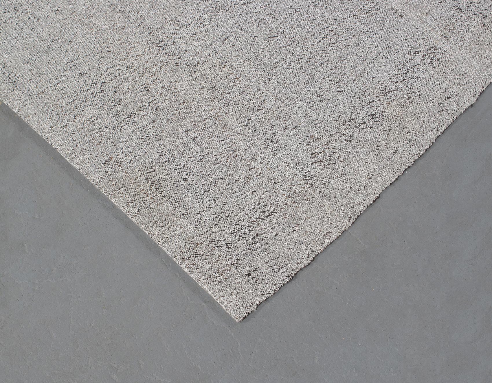 Minimalistischer persischer Flachgewebe-Teppich, Mid-Century Modern (Persisch) im Angebot