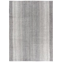 Vintage Mid-Century Modern Minimalist Persian Flat-Weave Rug