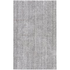 Vintage Mid-Century Modern Minimalist Persian Flat-Weave Rug