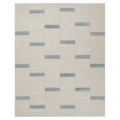 Minimalistischer persischer Mazandran Flachgewebe-Teppich, Mid-Century Modern