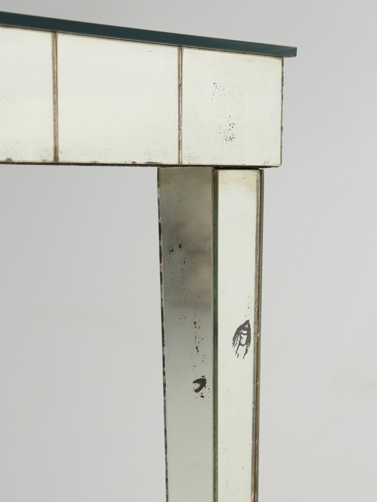 Vintage Mid-Century Modern Mirror End Table or Side Table 6