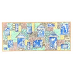 Moderne Mosaikfliesen-Wandskulptur aus der Mitte des Jahrhunderts