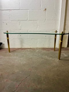 Vintage Mid Century Modern Neoclassical Directoire Kidney Coffee Cocktail Table