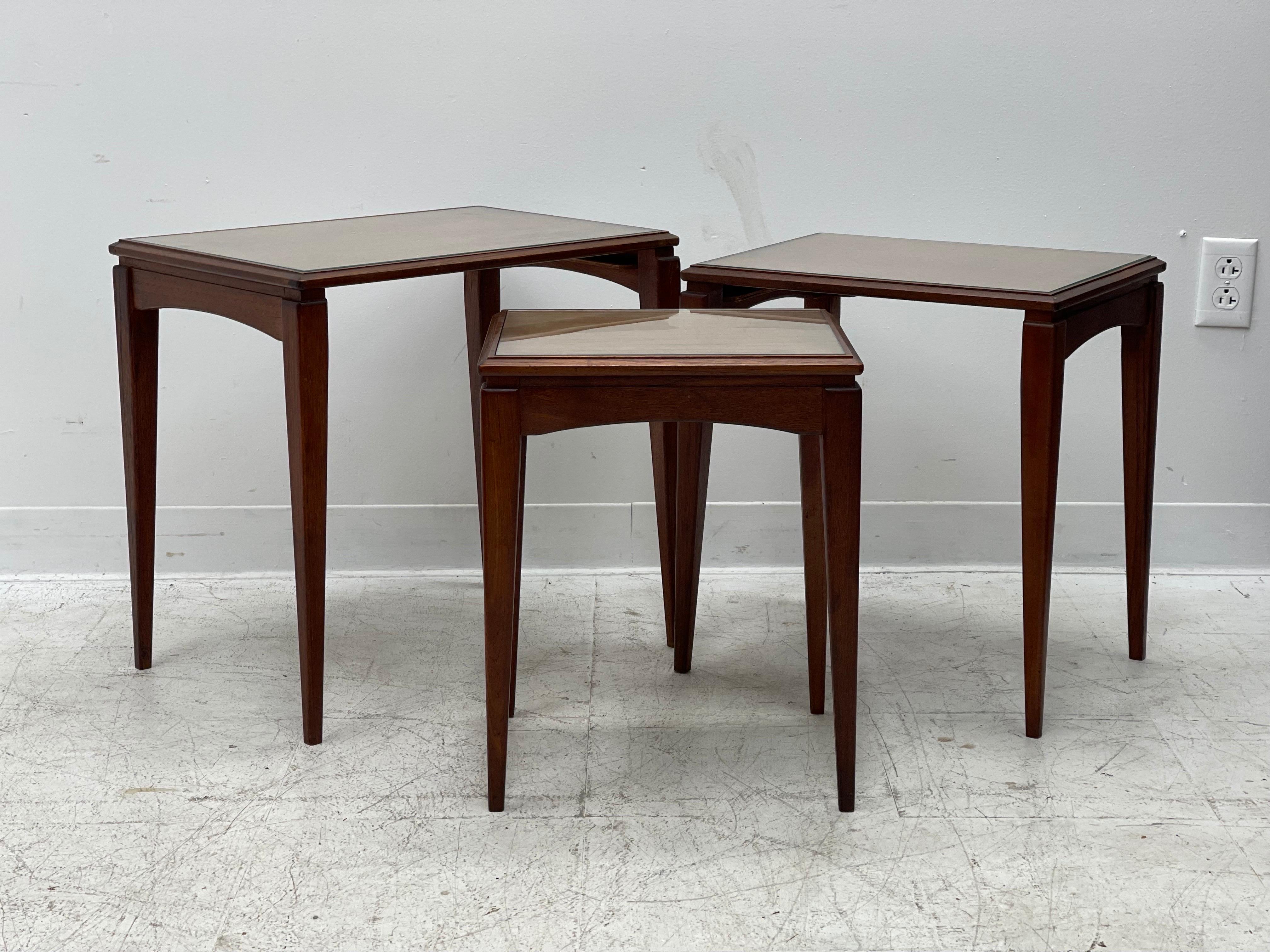 Late 20th Century Vintage Mid-Century Modern Nesting Tables For Sale