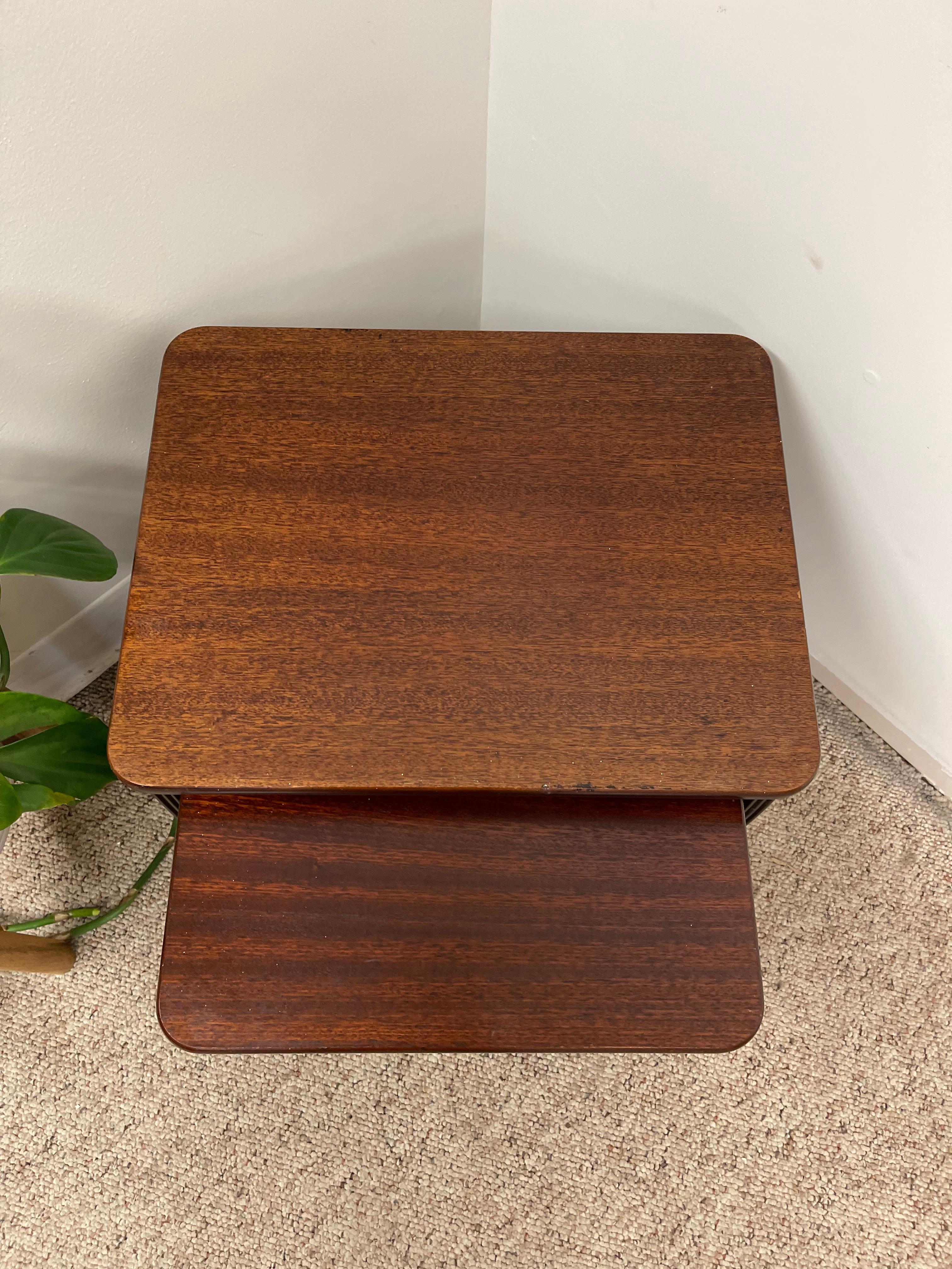 Vintage Mid-Century Modern Nesting Tables, Set of Two UK Import For Sale 6