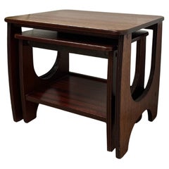 Vintage Mid-Century Modern Nesting Tables, Set of Two UK Import