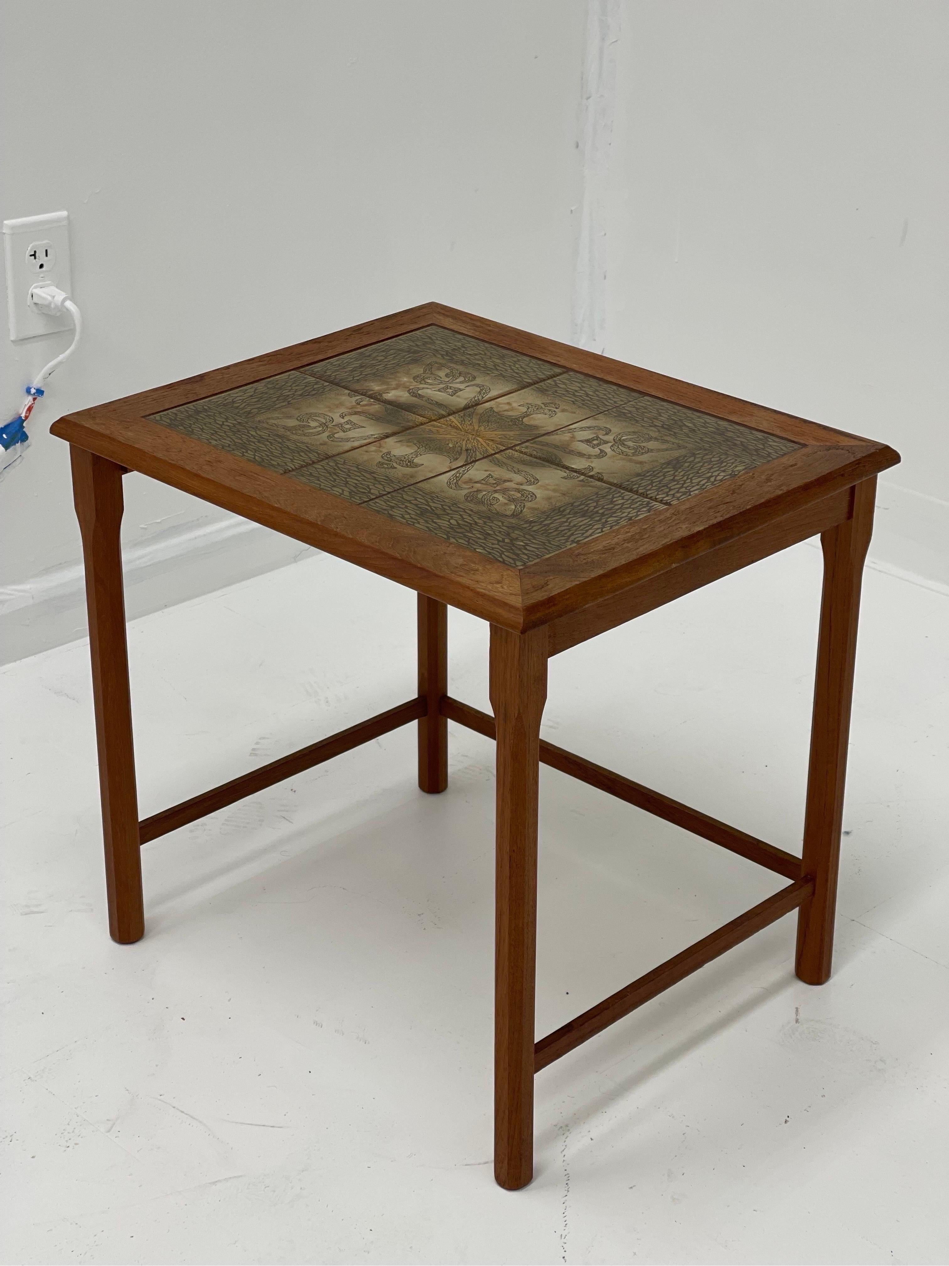Wood Vintage Mid-Century Modern Nesting Tables, UK Import For Sale