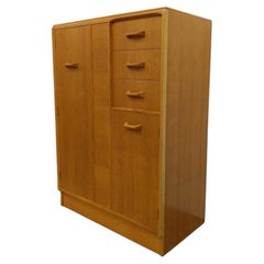 Vintage Mid Century Modern Oak Wardrobe Dresser by G Plan