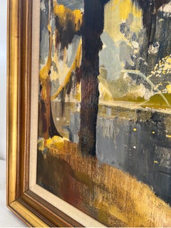 Vintage Mid-Century Modern Oil Painting