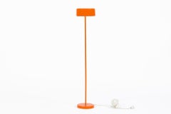 Vintage Mid-Century Modern Orange Floor Lamp by Ateljé Lyktan, Sweden, 1970s