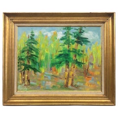 Vintage Mid-Century Modern Original Painting