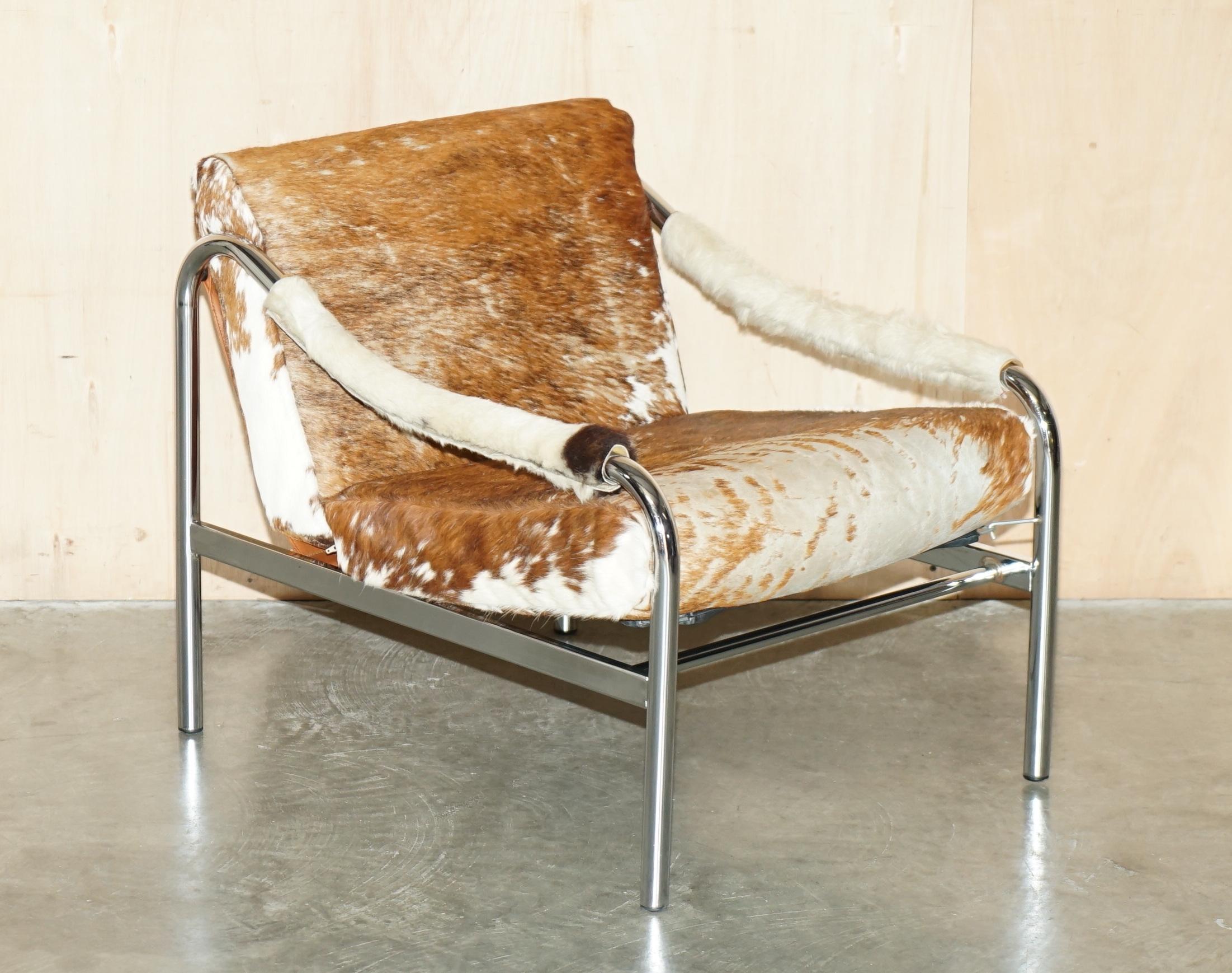 Royal House Antiques

Royal House Antiques is delighted to offer for sale this stylish circa 1960-1970 Tim Bates Designed Pieff retailed Beta armchair which has a chrome frame and Cow Hide leather upholstery 

Please note the delivery fee listed is