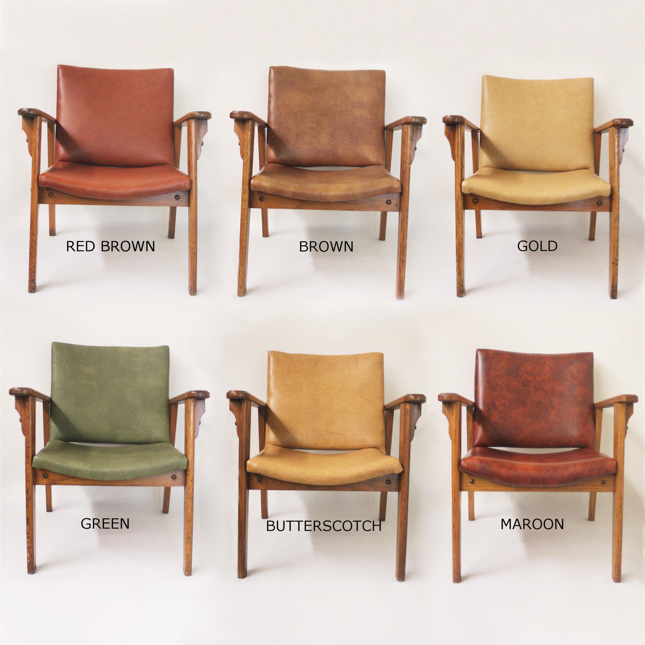 Vintage Mid-Century Modern Ranch Oak Side Chair from Yellowstone, for Mira 5