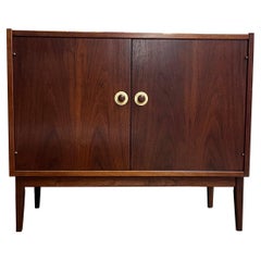 Meuble de rangement pour disques ou crédence vintage moderne du milieu du siècle dernier