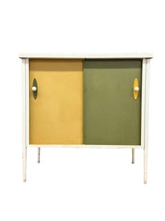 Vintage Mid Century Modern Record Cabinet or Credenza in style of George Nelson