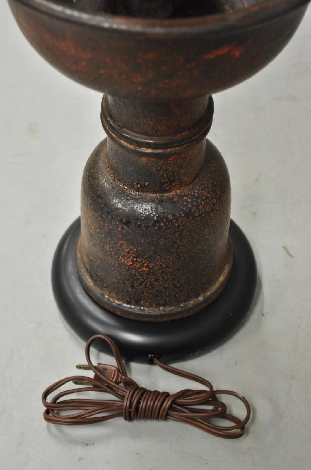 Vintage Mid Century Modern Red Ceramic 2 Tier Table Lamp attr. Bitossi Italien im Angebot 3