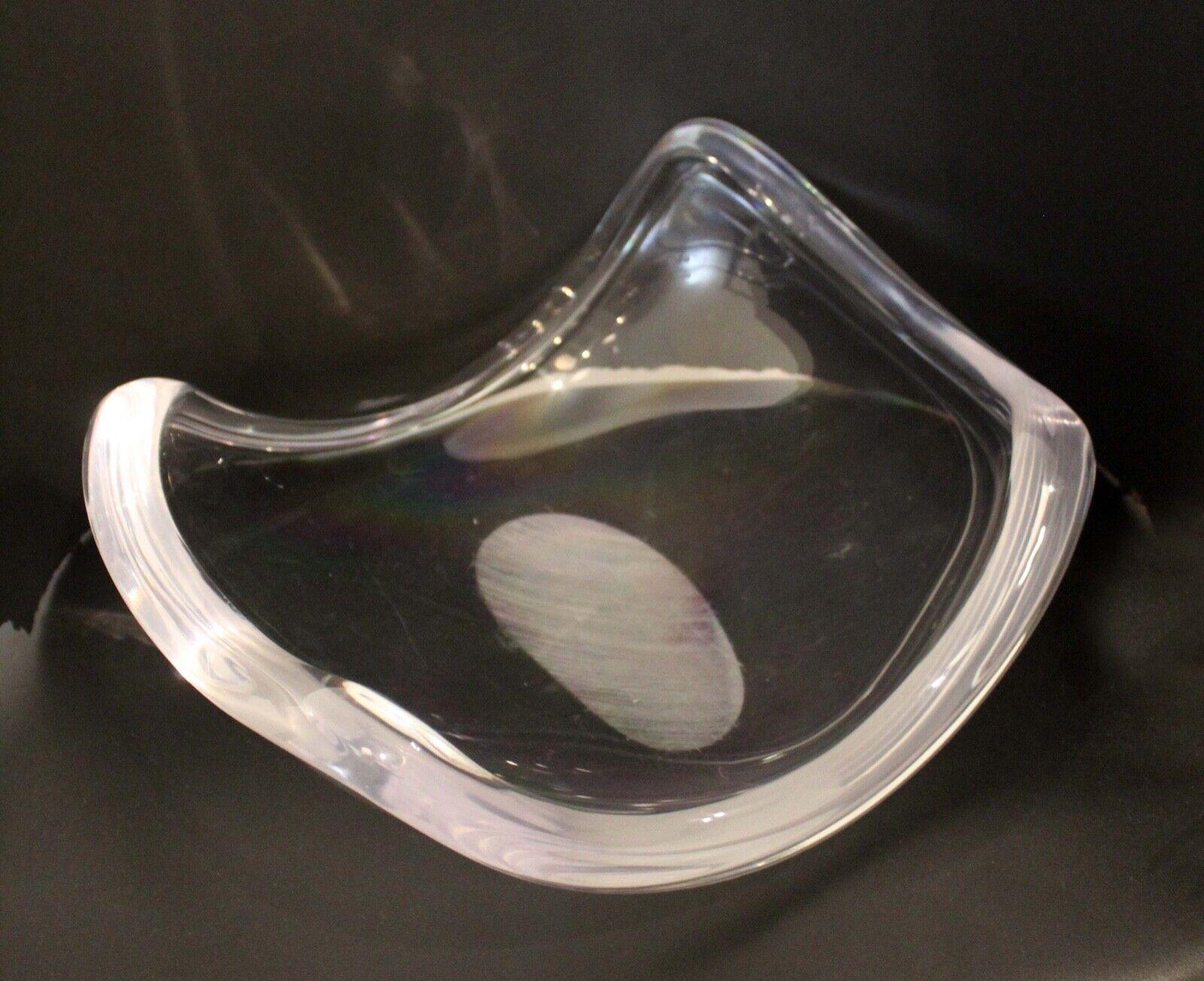 Vintage Mid-Century Modern Ritts Astrolite Lucite Acrylic Bowl Dish Platter In Good Condition In Keego Harbor, MI