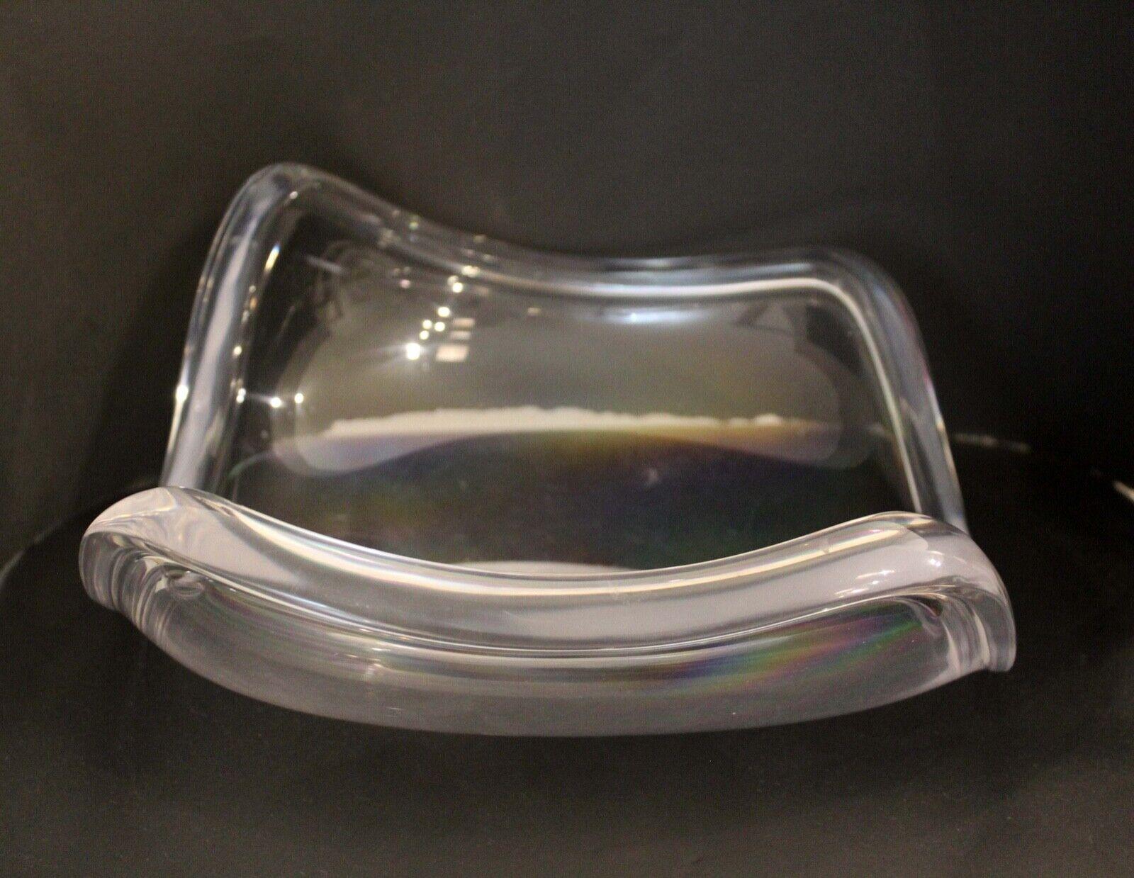 20th Century Vintage Mid-Century Modern Ritts Astrolite Lucite Acrylic Bowl Dish Platter