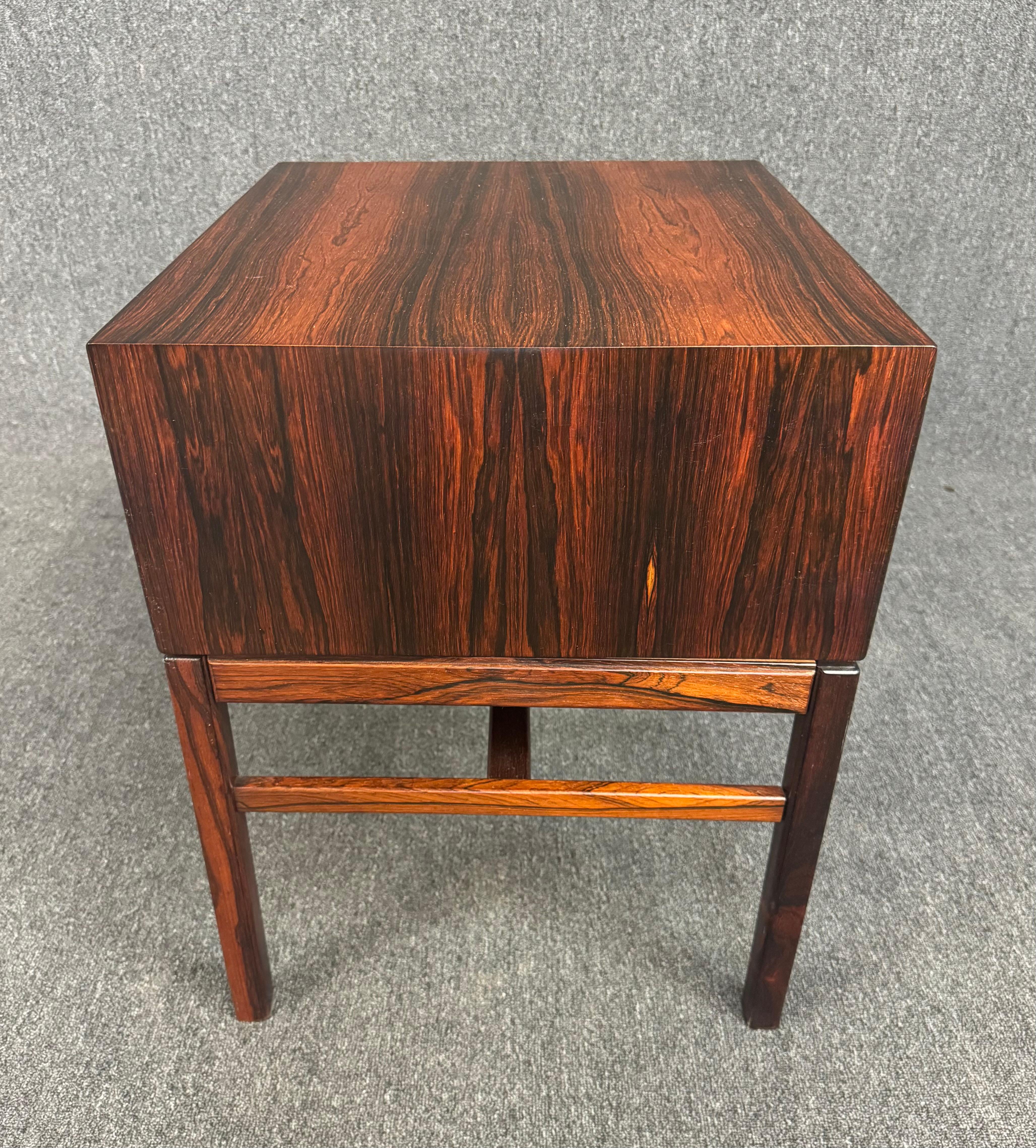 Mid-20th Century Vintage Mid Century Modern Rosewood Casino Table-Planter by Engström & Myrstrand