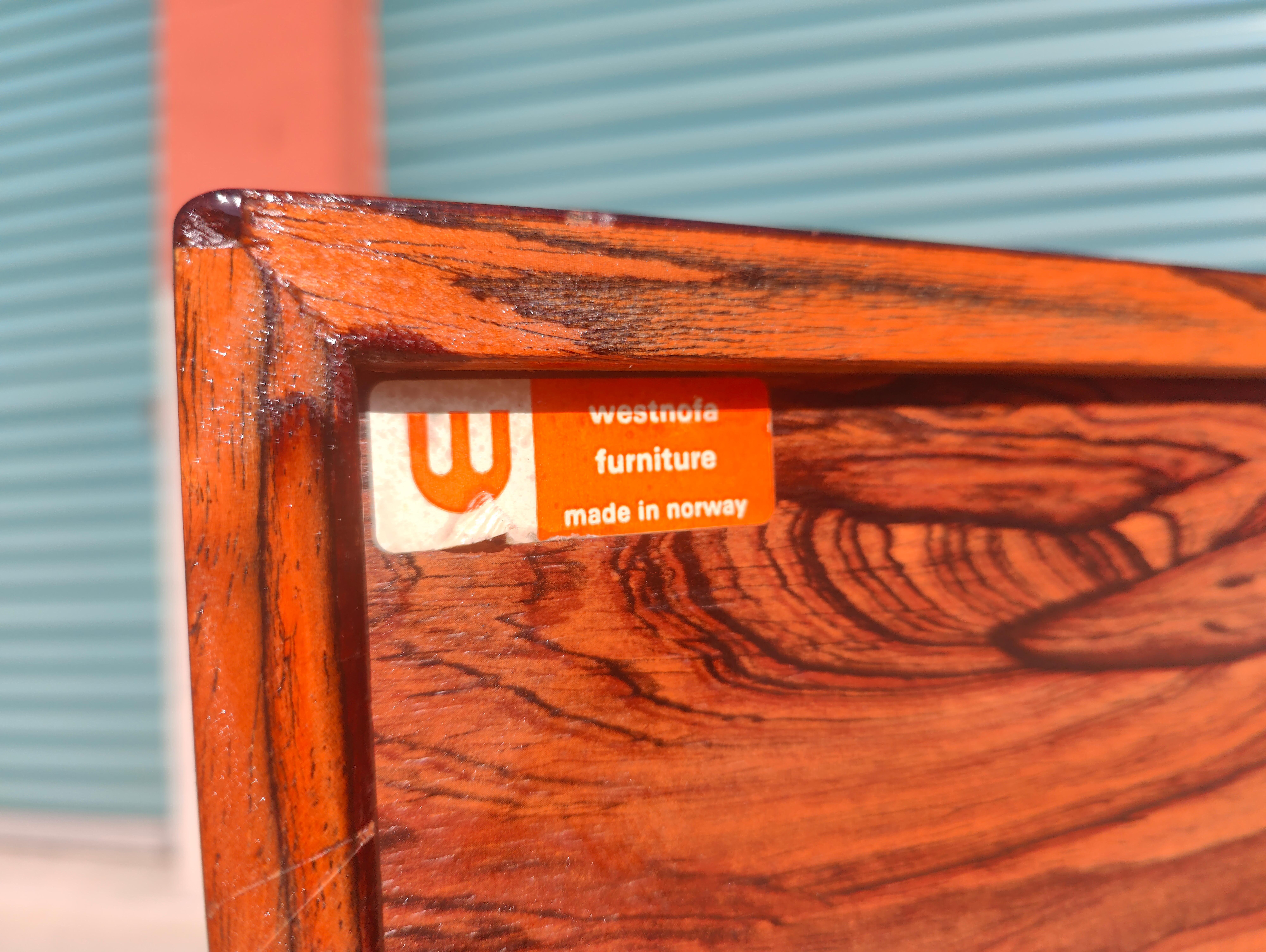 20th Century Vintage Mid-Century Modern Rosewood Dresser by Westnofa