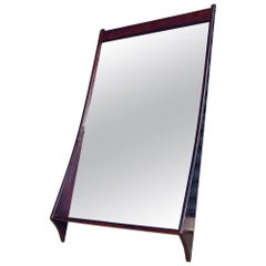 Vintage Mid Century Modern Rosewood Mirror By Pedersen & Hansen