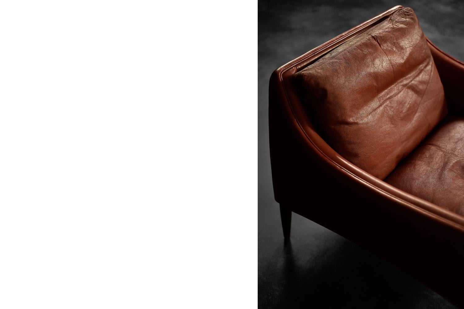 Chaise Longue Vintage en Bois de Rose et Cuir Modèle 800 de Hans Olsen, Style Moderne Milieu du Siècle en vente 4