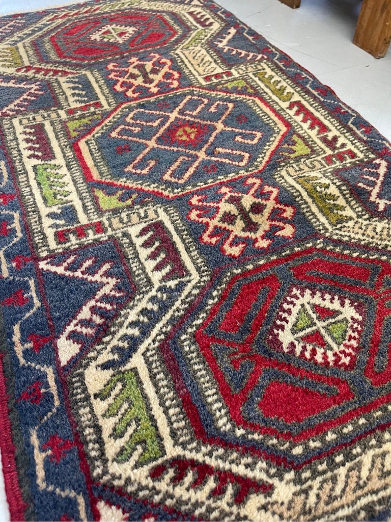 Vintage MidCentury Modern Rug Runner For Sale at 1stDibs