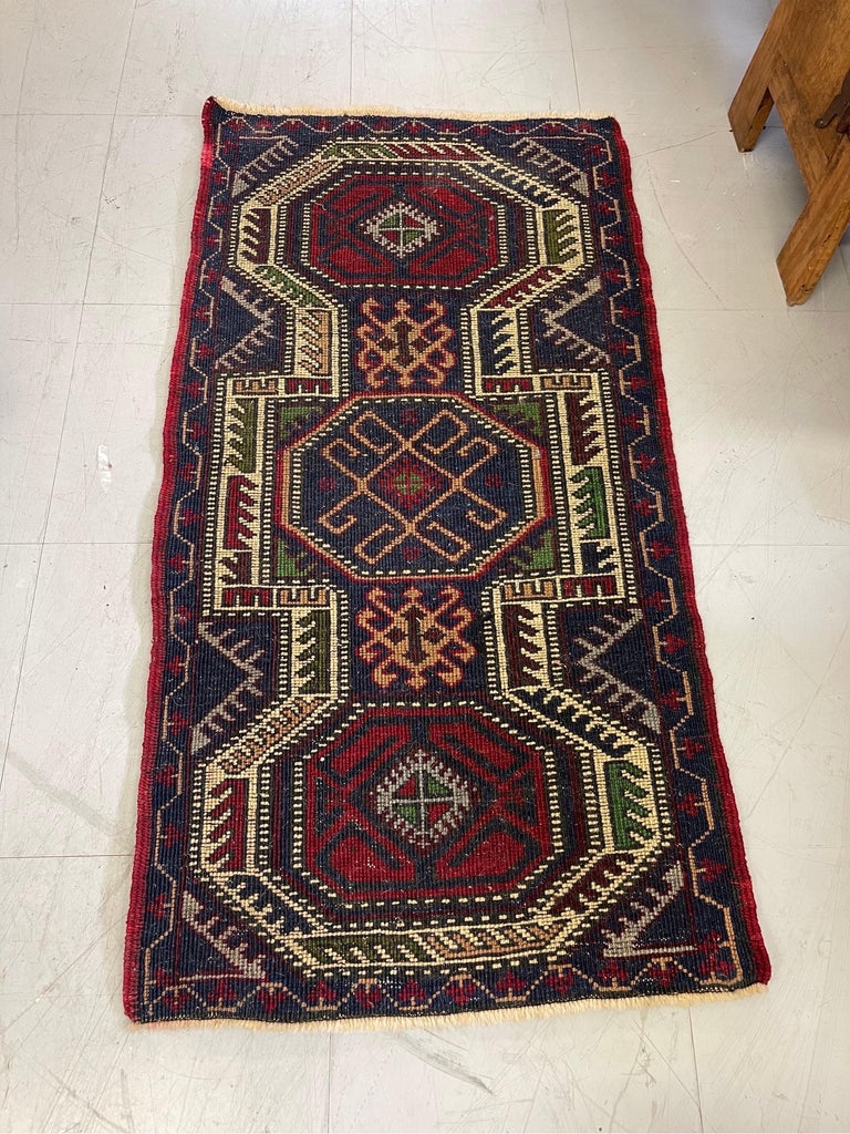 Vintage MidCentury Modern Rug Runner For Sale at 1stDibs