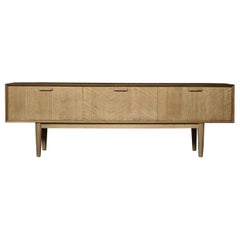 Vintage Mid-Century Modern Scandinavian Sideboard in Straw-Colored Oak, 1970s