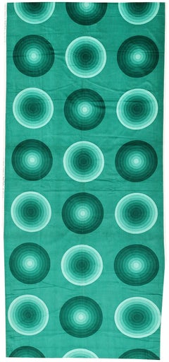 Vintage Mid Century Modern Scandinavian Verner Panton Kreis Textile 3'11" x 8'9"