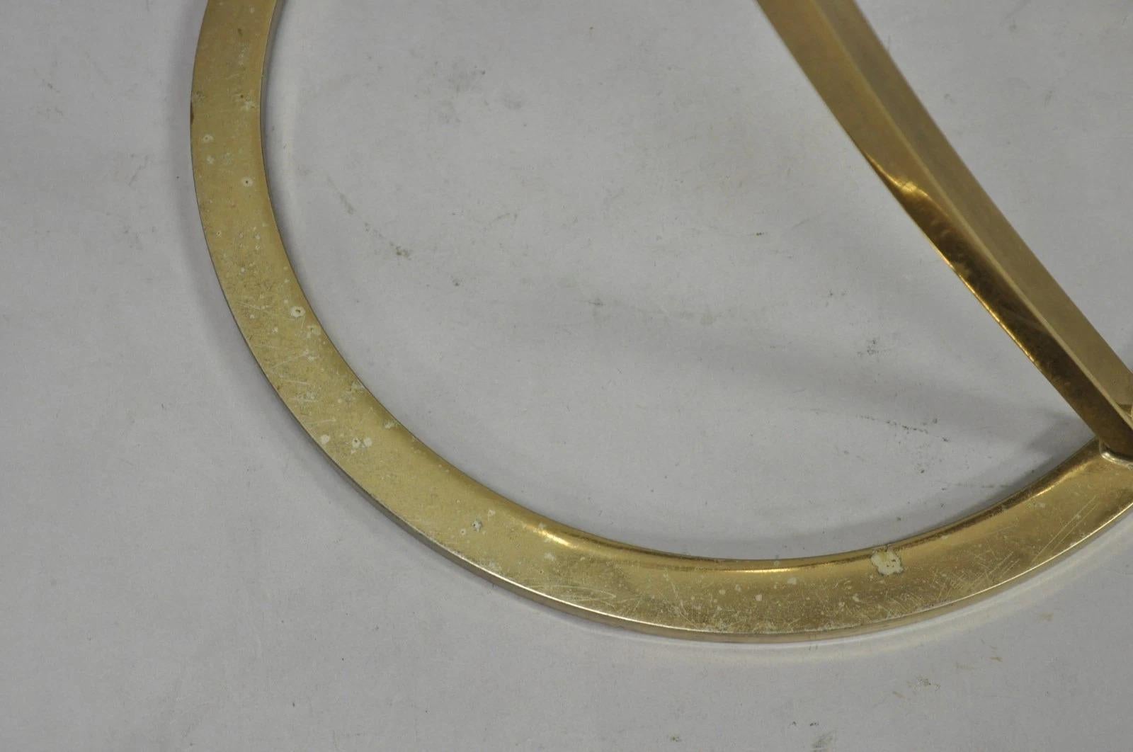 Lámpara de pie escultórica de metal chapado en latón vintage de mediados del siglo XX by Clover en venta 3